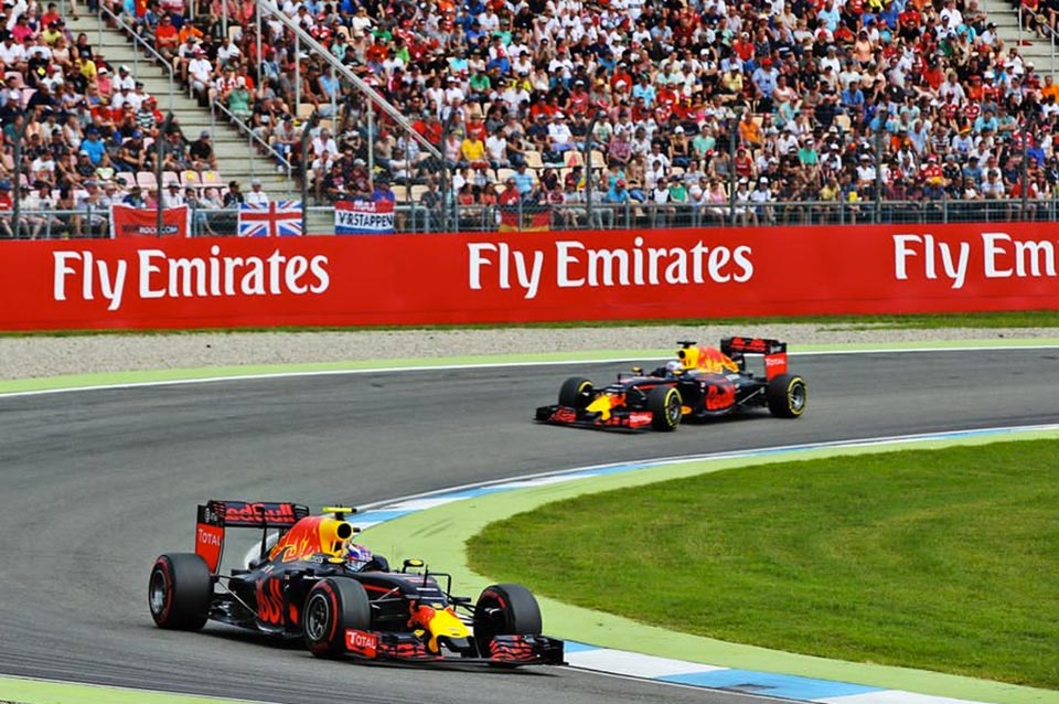 Danile Ricciardo and Max Verstappen 