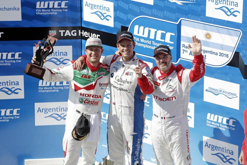 The podium finishers