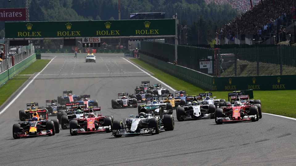 Grid start Belgian GP