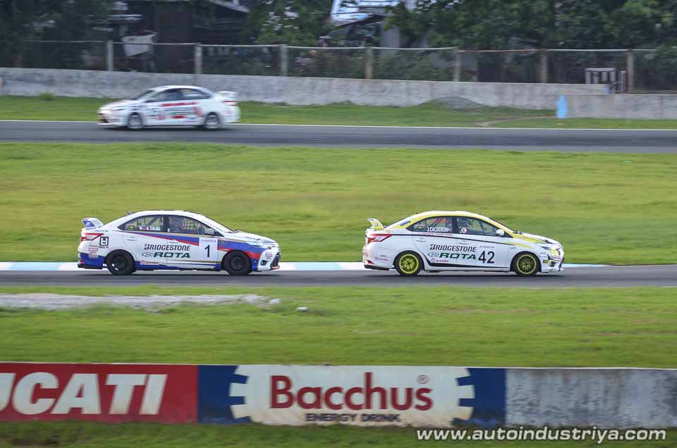 Calma chases Calderon