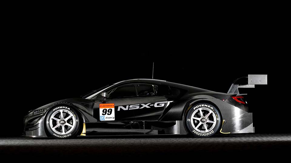 Side profile of the Honda NSX-GT