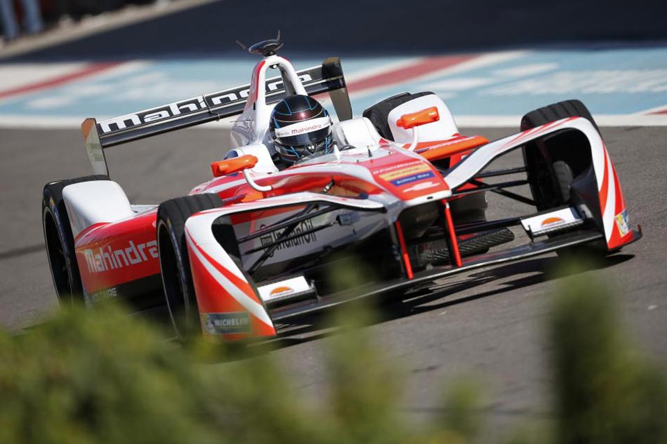 Mahindra's Felix Ronquevist during the 2016-2017 Formula E Morocco