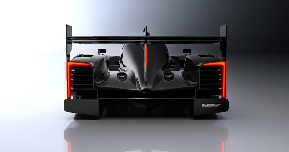Rear of the 2017 Cadillac DPi-V.R endurance racer