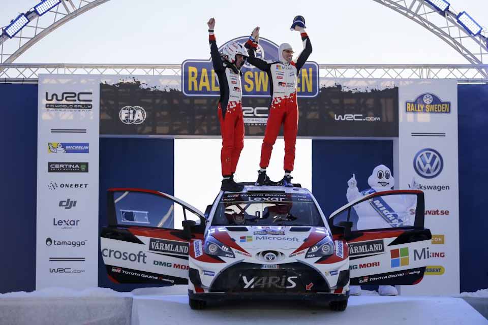 WRC 2017: Latvala, Toyota Gazoo Racing win Rally Sweden
