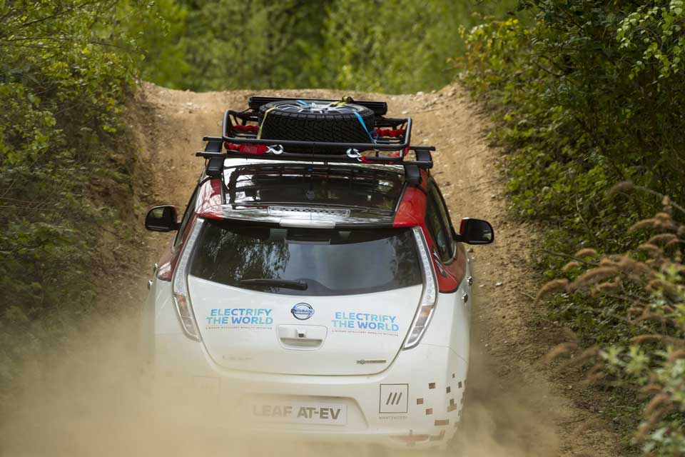 Nissan takes the Leaf EV off-roading in the Mongol Rally 