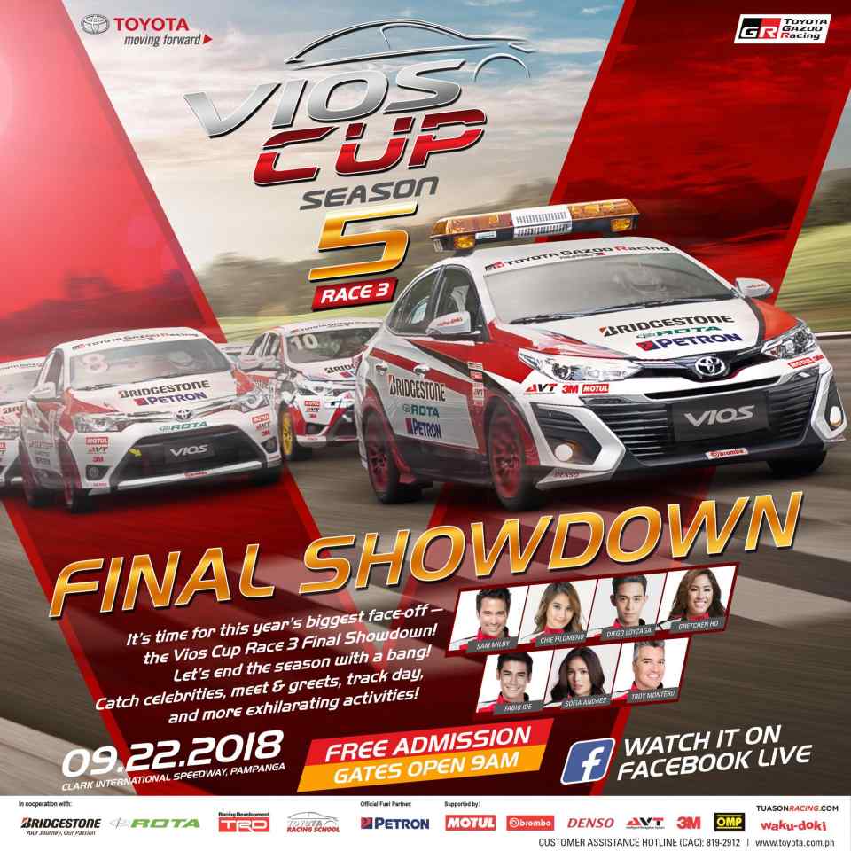 Vios Cup Season 5 to culminate on September 22 at Clark Speedway