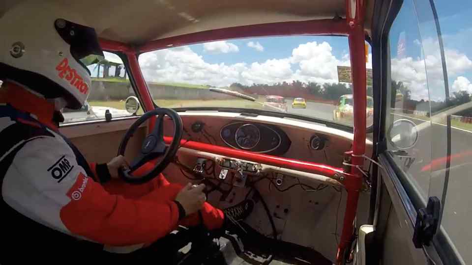 This classic Mini went from last to first on the opening lap at Batangas