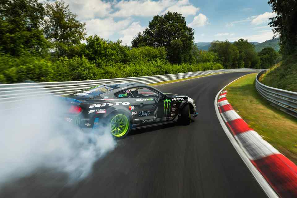 This 900 HP Ford Mustang just drifted the Nurburgring
