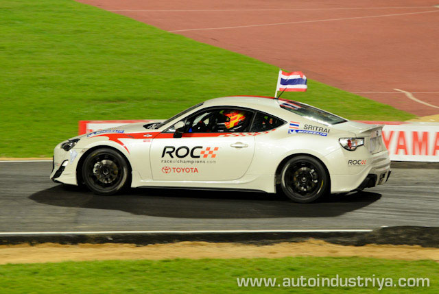 Thai driver Sritrai aboard the Toyota 86