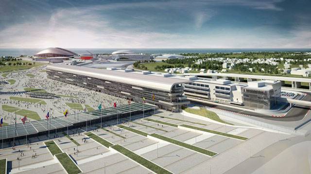 Artists Impression of Sochi circuit