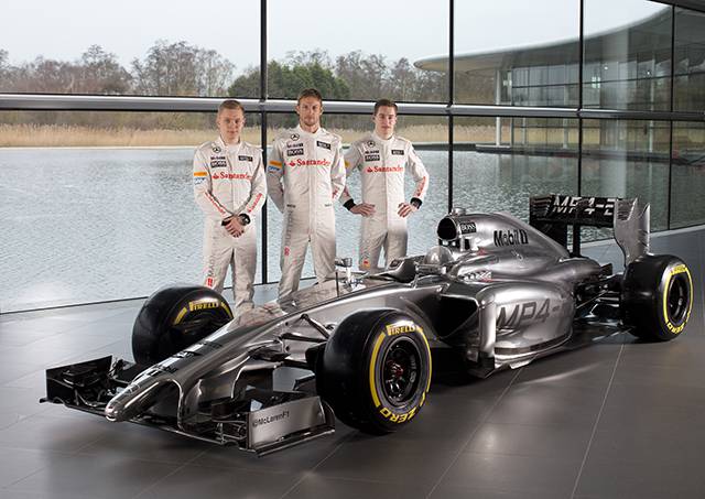 MP4-29 with drivers