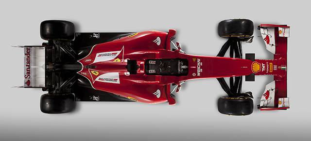 Ferrari F14 T top view