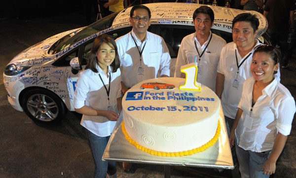 Ford execs with the Fiesta