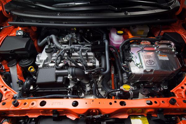 hybrid engine bay