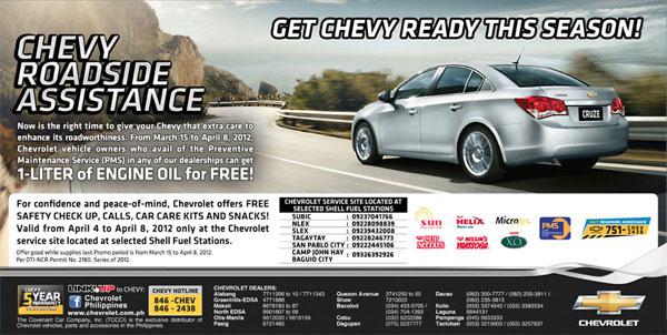 Chevy Road Assistance