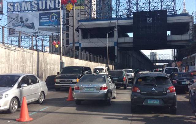 EDSA Northbound traffic