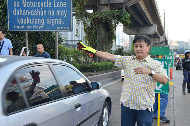 Tolentino directing traffic
