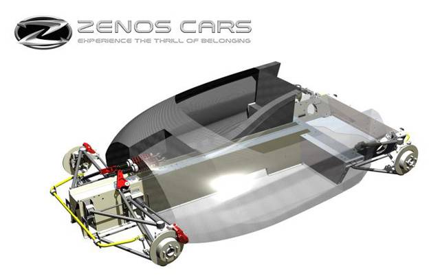 Zenos aluminum extrusion chassis architecture