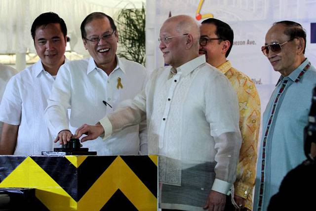 President Aquino and San Miguel Corp. president Ramon Ang