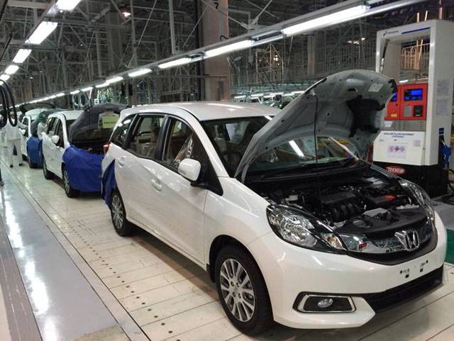 Assembly line at Honda Indonesia