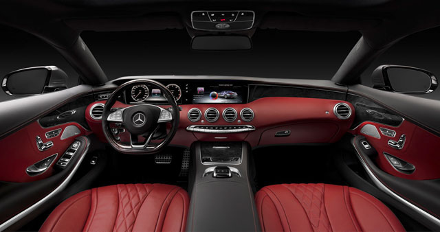The interior of the S-Class Coupe
