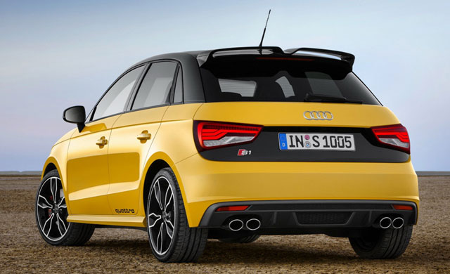 The rear of Audi S1