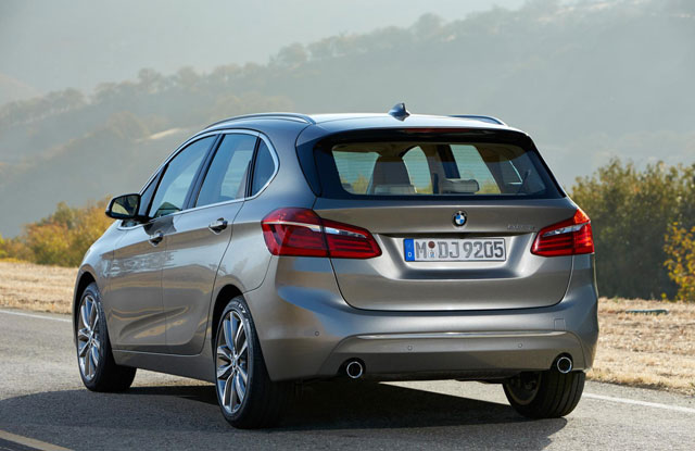 The L-shaped tailligts of the BMW 2 Series Active Tourer