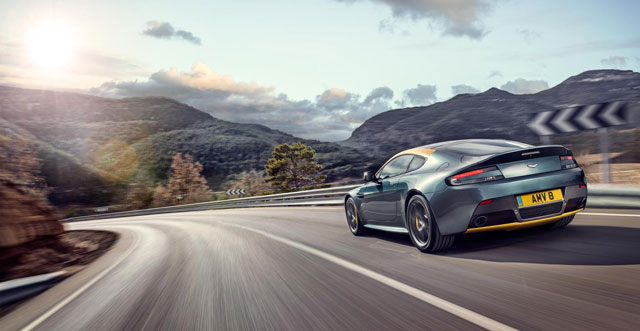 The rear of Aston Martin N430