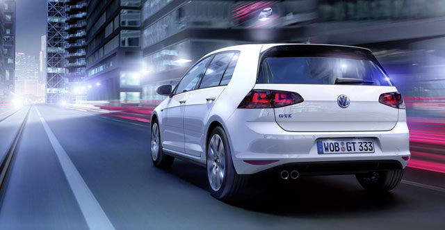 The rear of Golf GTE