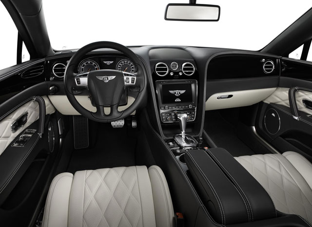 The interior of the Bentley Flying Spur