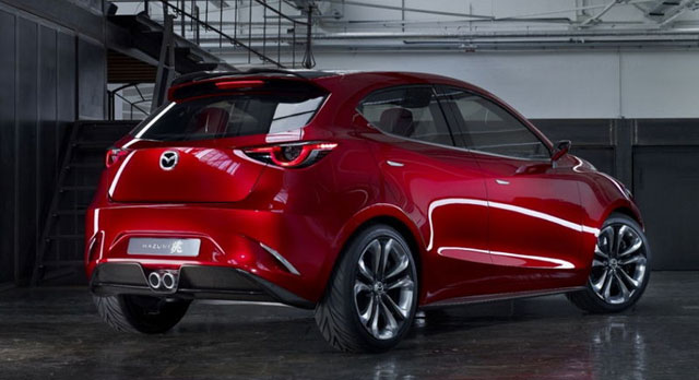 The rear of Mazda Hazumi