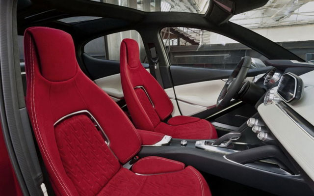 The interior of Mazda Hazumi