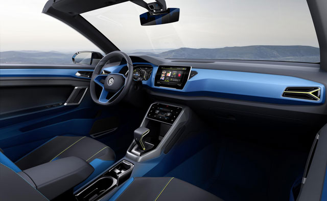 The interior of the Volkswagen T-ROC