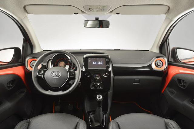 The interior of the Toyota Aygo