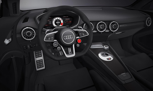 The interior of the Audi TT Quattro Sport Concept