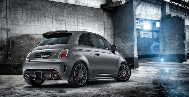 The rear of Abarth 695 biposto