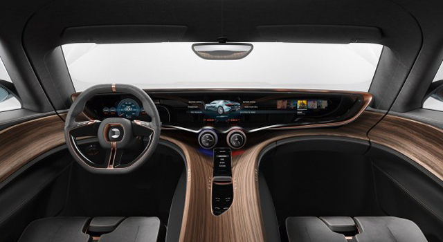 The interior of Quant e-Sportslimousine 