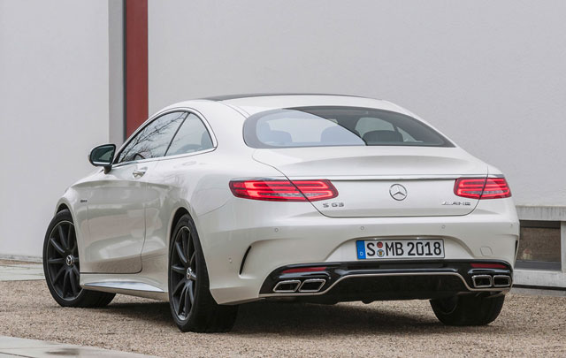 The rear of the Mercedes-Benz S 63 AMG Coupe