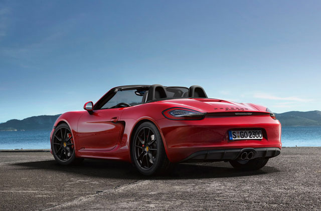 The rear of the Porsche Boxster GTS