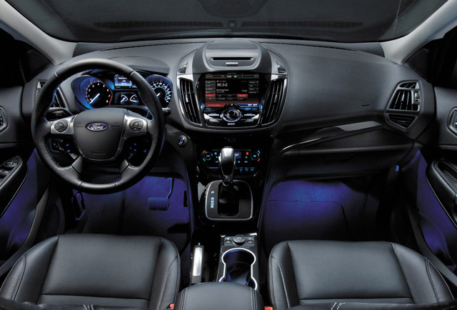 The interior of the 2014 Ford Escape
