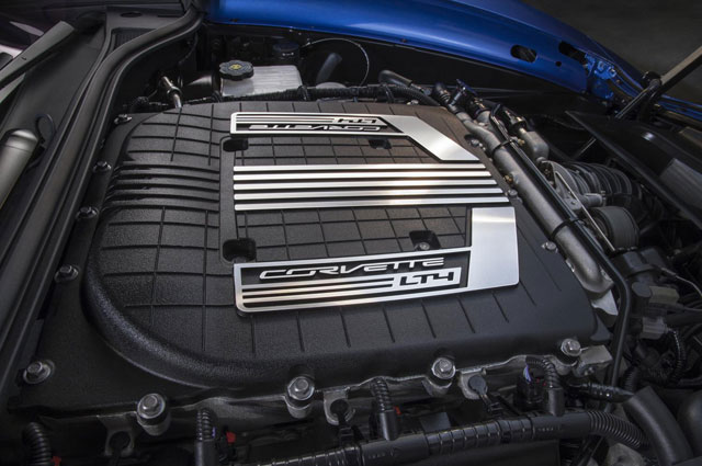 The engine of the 2015 Z06 Convertible
