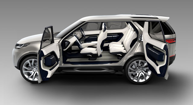 The interior of the Land Rover Discovey Vision Concept