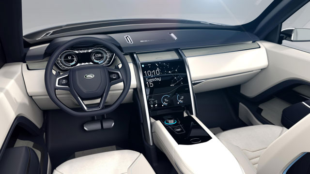 The interior of the Land Rover Discovery Vision Concept