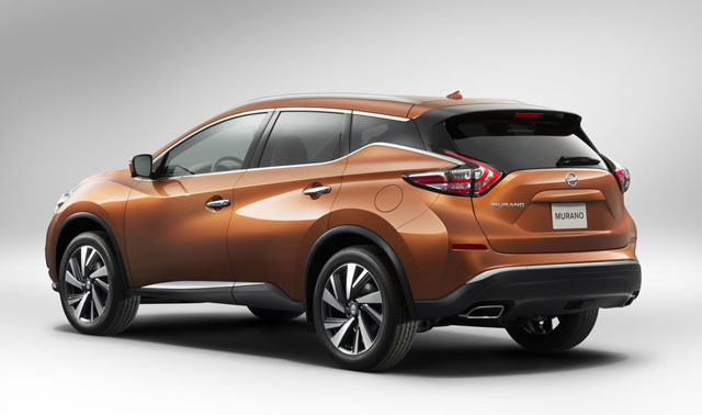 The rear of the 2015 Nissan Murano
