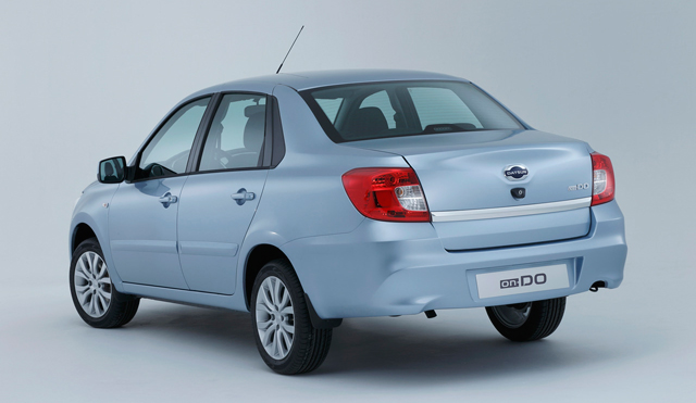 The rear of the Datsun on-Do