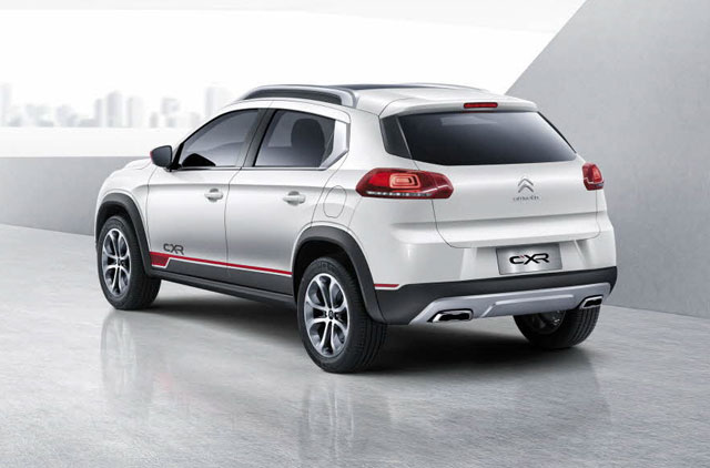 The rear of the Citroen C-XR