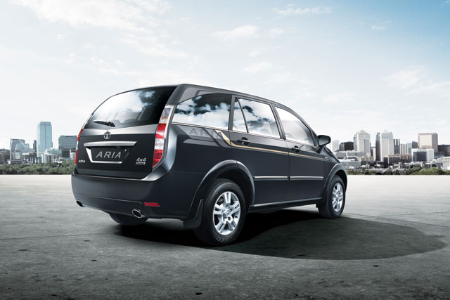 The rear of the all-new Tata Aria