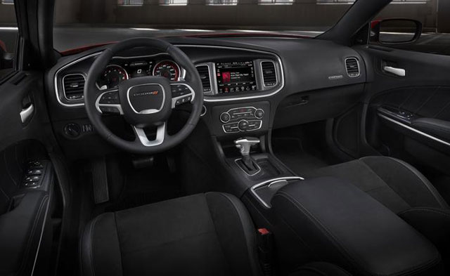 The interior of the 2015 Dodge Charger