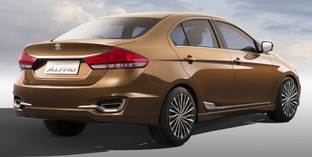 The rear of the Suzuki Alivio concept