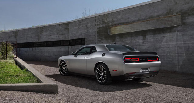 The rear of the 2015 Dodge Challenger